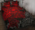 Samoa Polynesian Quilt Bed Set - Red Turtle Flowing Red - Polynesian Pride