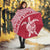 American Samoa Umbrella Turtle Mermaid Polynesian Pattern White Red - Polynesian Pride