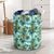 Tropical Palm Trees Blue Hawaii Laundry Basket Laundry Basket One Size Blue - Polynesian Pride