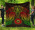 American Samoa Premium Quilt - American Samoa Seal Turtle Manta Ray Reggae Style - Polynesian Pride