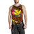 Hawaii Kanaka Maoli Personalised Men's Tank - Polynesian Hook And Hibiscus - Polynesian Pride