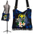 Hawaii Polynesian Boho Handbag - Turtle With Plumeria Flowers One Style One Size Blue - Polynesian Pride