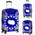 Cook Islands Polynesian Luggage Covers Map Blue Blue - Polynesian Pride