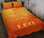 Sun In Leo Zodiac Quilt Bed Set Polynesian Tattoo Simple - Orange Orange - Polynesian Pride