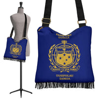 Samoa Passport Crossbody Boho Handbag Samoa One Size Blue - Polynesian Pride
