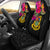 Tuvalu Car Seat Covers - Hibiscus Polynesian Pattern Universal Fit Black - Polynesian Pride