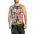 Hawaii Forest Tropical Flower Men's Tank Top Black - Polynesian Pride