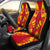 Papua New Guinea Car Seat Covers - Papua New Guinea Coat Of Arms Polynesian Tattoo Flag Universal Fit Red-Yellow - Polynesian Pride