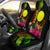 Palau Polynesian Car Seat Covers - Hibiscus and Banana Leaves Universal Fit Reggae - Polynesian Pride