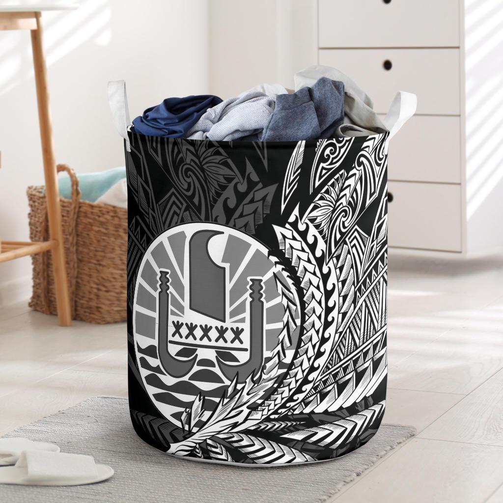 Tahiti Laundry Basket - Wings Style Laundry Basket - Tahiti One Size Black - Polynesian Pride