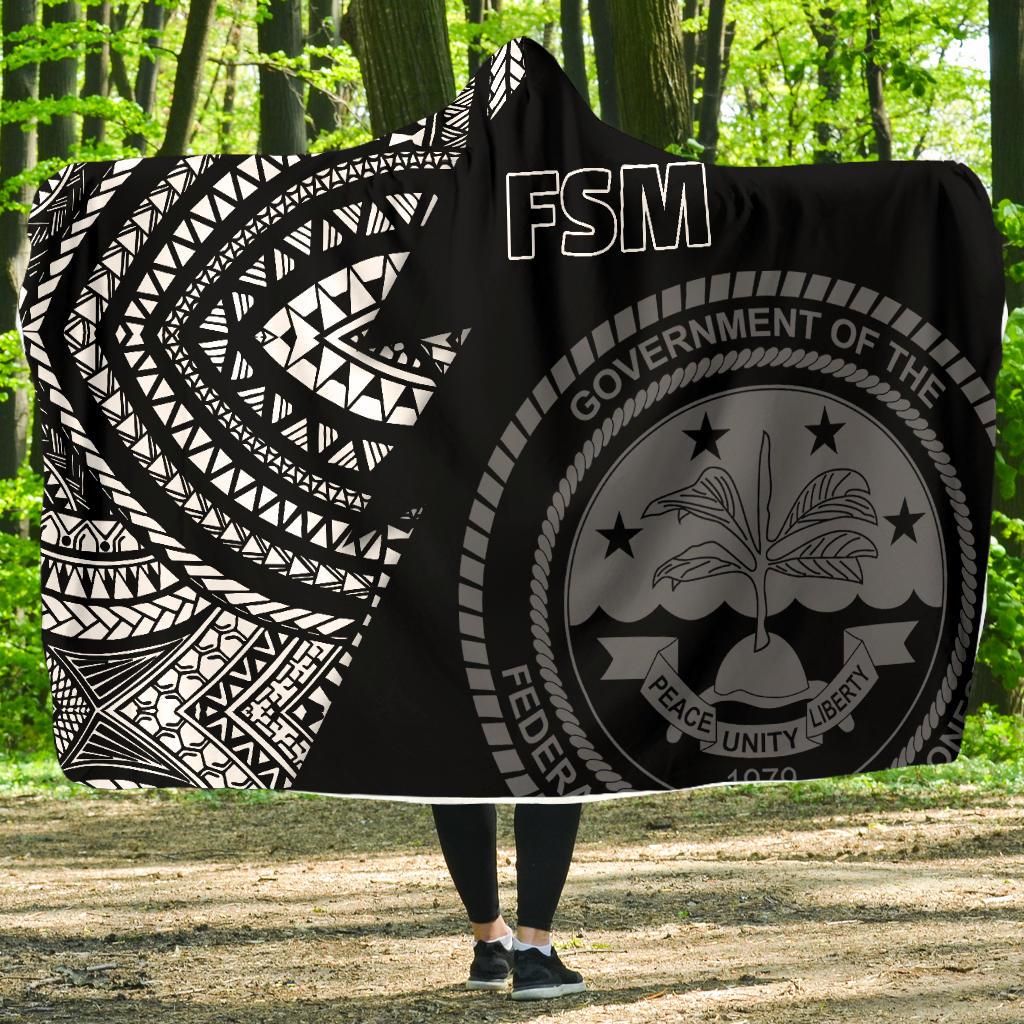 Federated States of Micronesia Pattern Economy Hooded Blanket - Polynesian Pride