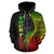 Guam Polynesian Custom Zip up Hoodie Coconut Reggae - Polynesian Pride