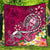 Guam Premium Quilt - Turtle Plumeria (Pink) Pink - Polynesian Pride