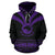 Maori Aotearoa Silver Fern Hoodie Violet Medal Version - Polynesian Pride