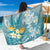 Hawaii Polynesian Turtles Plumeria Tropical Sarong - Winter Style - AH Sarong One Size Blue - Polynesian Pride