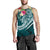 American Samoa Polynesian Men's Tank Top - Summer Plumeria - Polynesian Pride