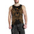 French Polynesia Polynesian Men Tank Top Map Gold Gold - Polynesian Pride