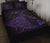 Hawaii Manta Ray Map Polynesian Purple Quilt Bed Set - Polynesian Pride