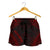 Pohnpei Women's Shorts - Polynesian Chief Red Version - Polynesian Pride