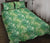 Tropical Leaves Jungle Monstera Leaf Quilt Bed Set - Polynesian Pride