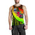 Samoa Men's Tank Top - Polynesian Hook And Hibiscus (Reggae) - Polynesian Pride