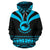 New Zealand Aotearoa Hoodie, Maori Silver Fern Zip up Medal Version Hoodie - Polynesian Pride