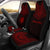 Nauru Car Seat Cover - Nauru Flag Polynesian Chief Tattoo Red Version Universal Fit Red - Polynesian Pride