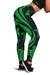 New Caledonia Women's Leggings - Green Tentacle Turtle - Polynesian Pride