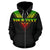 Hawaii Kanaka Maoli All Over Custom Zip up Hoodie Reggae Color Sailor Style - Polynesian Pride