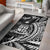 Fiji Area Rug - Custom Personalised Wings Style Black - Polynesian Pride