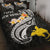 Papua New Guinea Quilt Bed Set - PNG Seal Polynesian Patterns Plumeria (Black) Black - Polynesian Pride