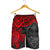 Guam Polynesian Men's Shorts - Red Turtle - Polynesian Pride