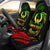 Pohnpei Micronesian Custom Personalised Car Seat Covers - Reggae Tribal Wave Universal Fit Reggae - Polynesian Pride