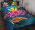 Hawaii Plumeria Kanaka Turtle Sea Quilt Bed Set - Polynesian Pride