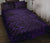 Hawaii Sea Turtle Water Color Travel Galaxy Quilt Bed Set - AH - Purple - Polynesian Pride