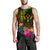 Kosrae Polynesian Personalised Men's Tank Top - Hibiscus and Banana Leaves - Polynesian Pride