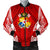 Tonga Polynesian Men's Bomber Jacket - Pattern With Seal Red Version - Polynesian Pride