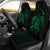 Hawaii Turtle Hibicus Map Car Seat Covers - Green - Polynesian Pride