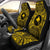 Papua New Guinea 1 Car Seat Cover - Papua New Guinea 1 Coat Of Arms Polynesian Gold Black Universal Fit Gold - Polynesian Pride