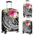 Kosrae Polynesian Luggage Covers - Summer Plumeria (Black) - Polynesian Pride