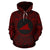 Tokelau ll Over Hoodie Tokelau Coat of rms Polynesian Red Black Unisex Red - Polynesian Pride