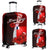 Wallis and Futuna Polynesian Custom Personalised Luggage Covers - Coat Of Arm With Hibiscus Red - Polynesian Pride