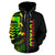 Tuvalu Polynesian Zip up Hoodie Line Reggae - Polynesian Pride