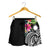 Marshall Islands Polynesian Women's Shorts - Summer Plumeria (Black) - Polynesian Pride