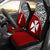 Wallis and Futuna Custom Personalised Car Seat Covers - Wallis and Futuna Coat Of Arms Polynesian Red Curve Universal Fit Red - Polynesian Pride