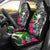 Nauru Car Seat Covers White - Turtle Plumeria Banana Leaf Universal Fit White - Polynesian Pride