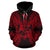 Tonga Polynesian ll Over Hoodie Map Red - Polynesian Pride