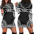 Papua New Guinea Women's Hoodie Dress - Polynesian Black Chief Black - Polynesian Pride