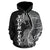 Papua New Guinea Polynesian Custom Hoodie Coconut Black - Polynesian Pride