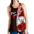 Niue Polynesian Custom Personalised Women's Racerback Tank - Coat Of Arm With Hibiscus - Polynesian Pride